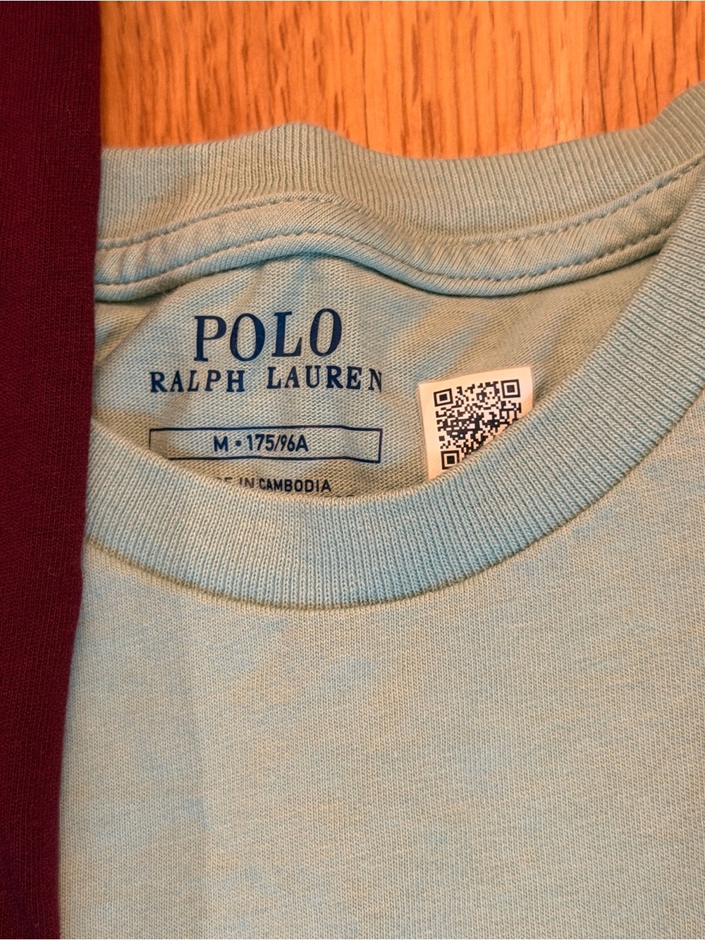 Polo by Ralph Lauren Short Sleeve Crew T-Shirts - Olive, Burgundy, Light Blue - Picture 4 of 4